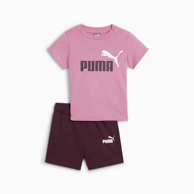 PUMA KID'S MINICATS MAUVED TEE SHORT SETS