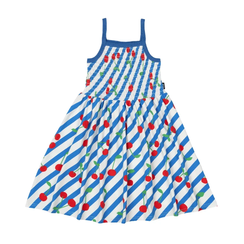 Rock Your Baby - Cherry Stripes Sun Dress