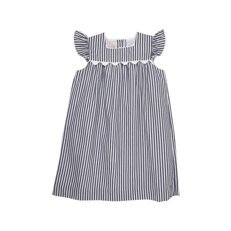 Rosemary Ric Rac Dress Nan Navy Stripe