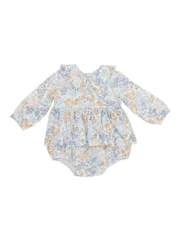 Ruffled Peter Pan Collar Bubble-Edith's Floral