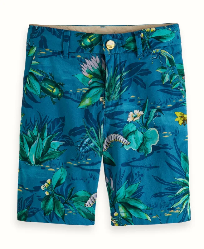 Scotch & Soda Boys Chino Shorts - Bugs All-Over Print