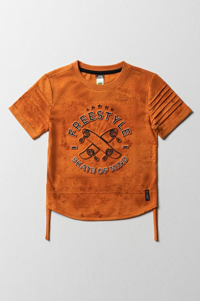 Skate Side Tuxedo T-Shirt Orange