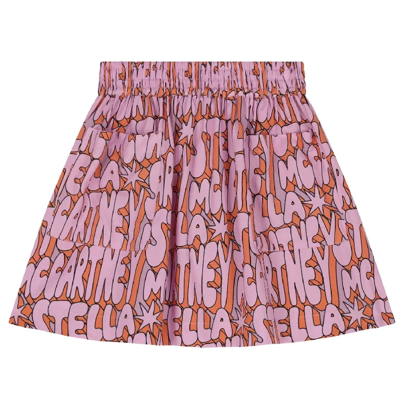Logo Print Skirt