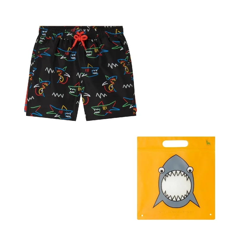 Stella McCartney Shark Graphic Swim Trunks