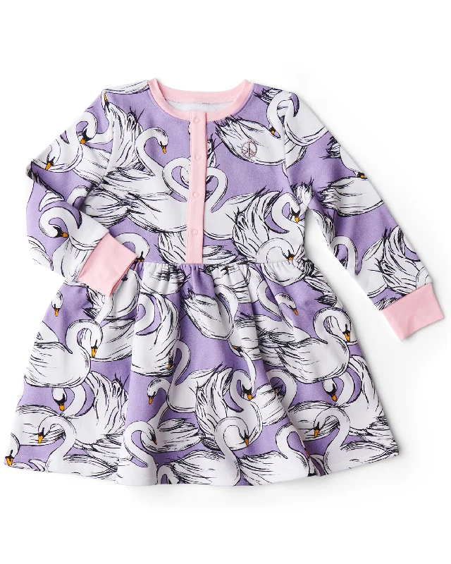 Swan Lake Organic Cotton Winter Dress