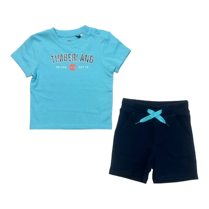 Timberland - 2 piece shorts and T-shirt outfit, blue, 18m - 3yrs