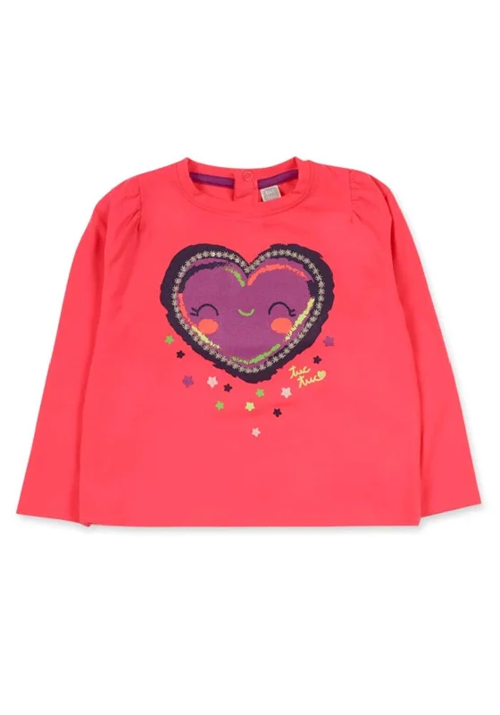Tuc Tuc Girls Heart Long Sleeve Top, Pink