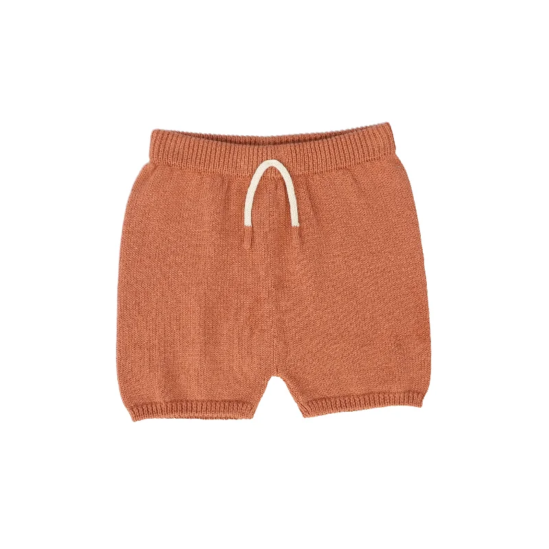TUN TUN RUST KNIT SHORTS [FINAL SALE]