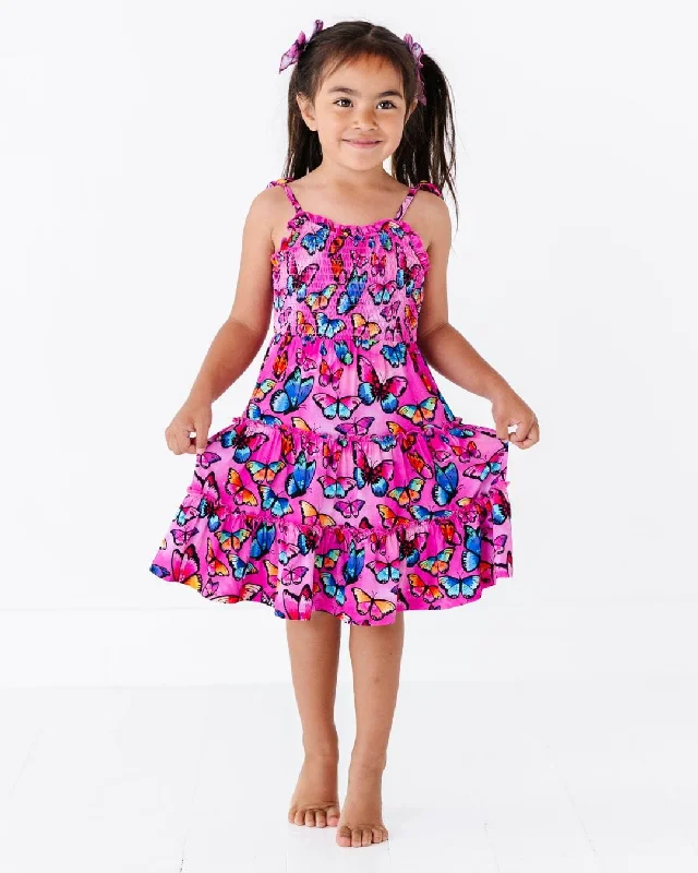 You Give Me Butterflies Sleeveless Girls Dress & Shorts