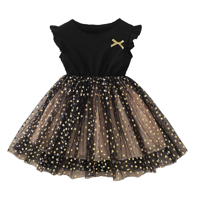 Baby Kid Girls Star Bow Dresses Wholesale 230107158