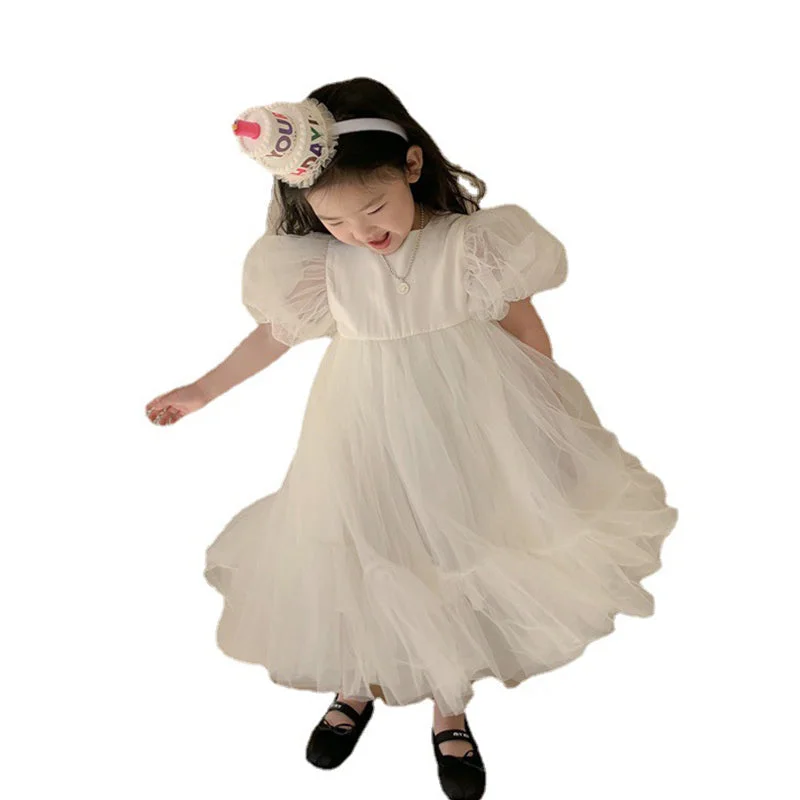 Baby Kid Girls Solid Color Dresses Wholesale 230107257