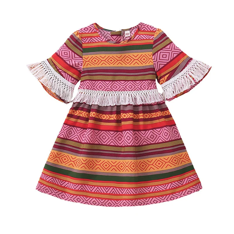 Baby Kid Girls Checked Dresses Wholesale 230107331
