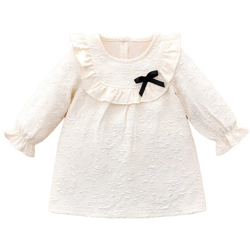 Baby Girls Flower Print Dresses Wholesale 230111182
