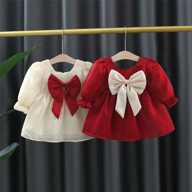 Baby Girls Bow Dresses Wholesale 230105441