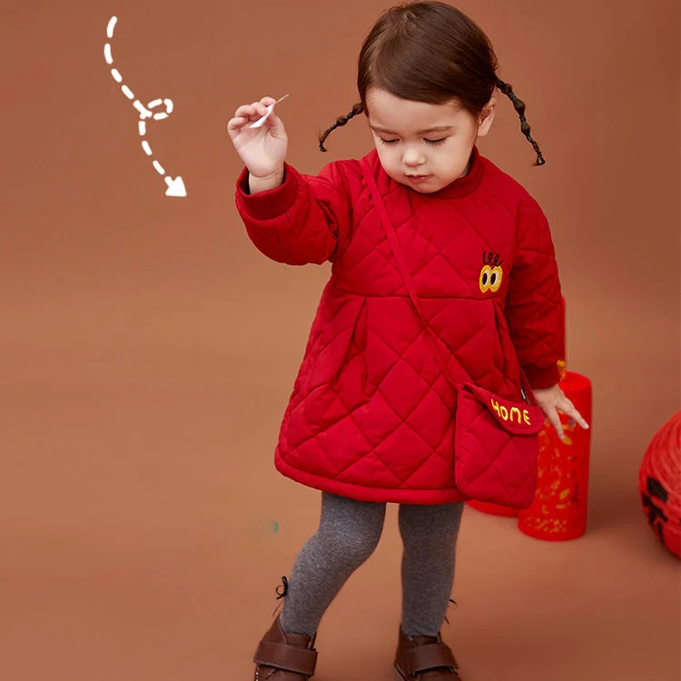 Baby Kid Girls Cartoon Embroidered Dresses Wholesale 22120286