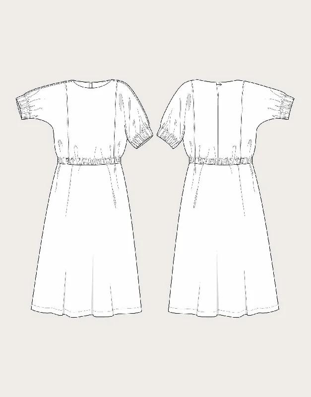 Cuff Dress Sewing Pattern, The Assembly Line