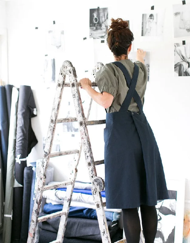Apron Dress Sewing Pattern, The Assembly Line